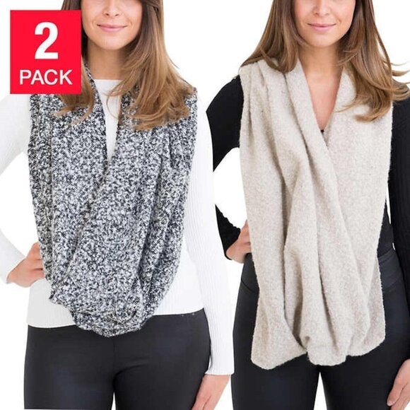 Emanuel Geraldo Women's Infinity Scarf, 2-Pack NWT - Picture 2 of 3
